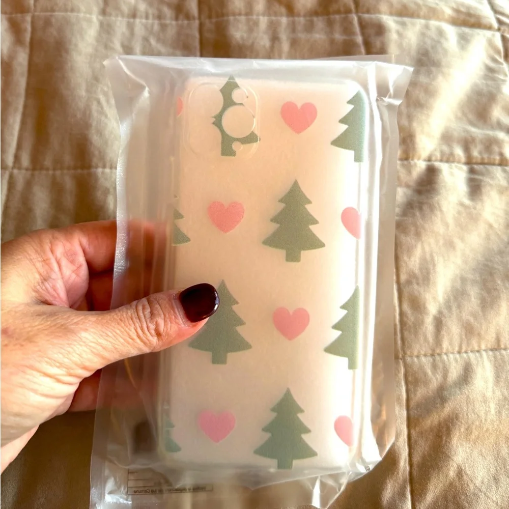 New Christmas 11 pro max phone clear case with Christmas tree decoration